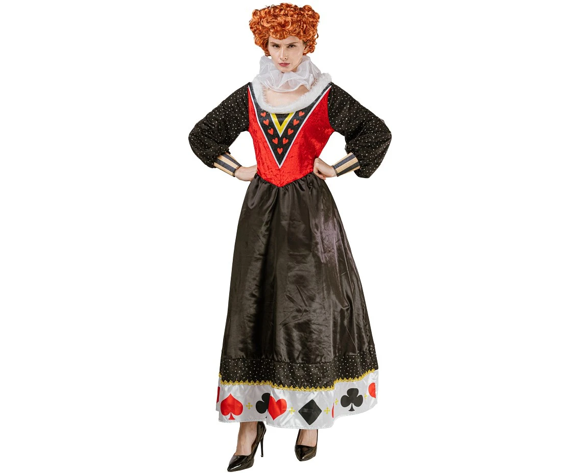 Role play-set for adult Heart Queen (dress, collar ), size S EOL